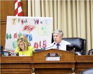 Chairman Fred Upton (R-MI) delivering his opening statement at the full committee markup on Tuesday, May 19, 2015